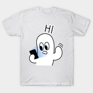 hello cell phone man T-Shirt